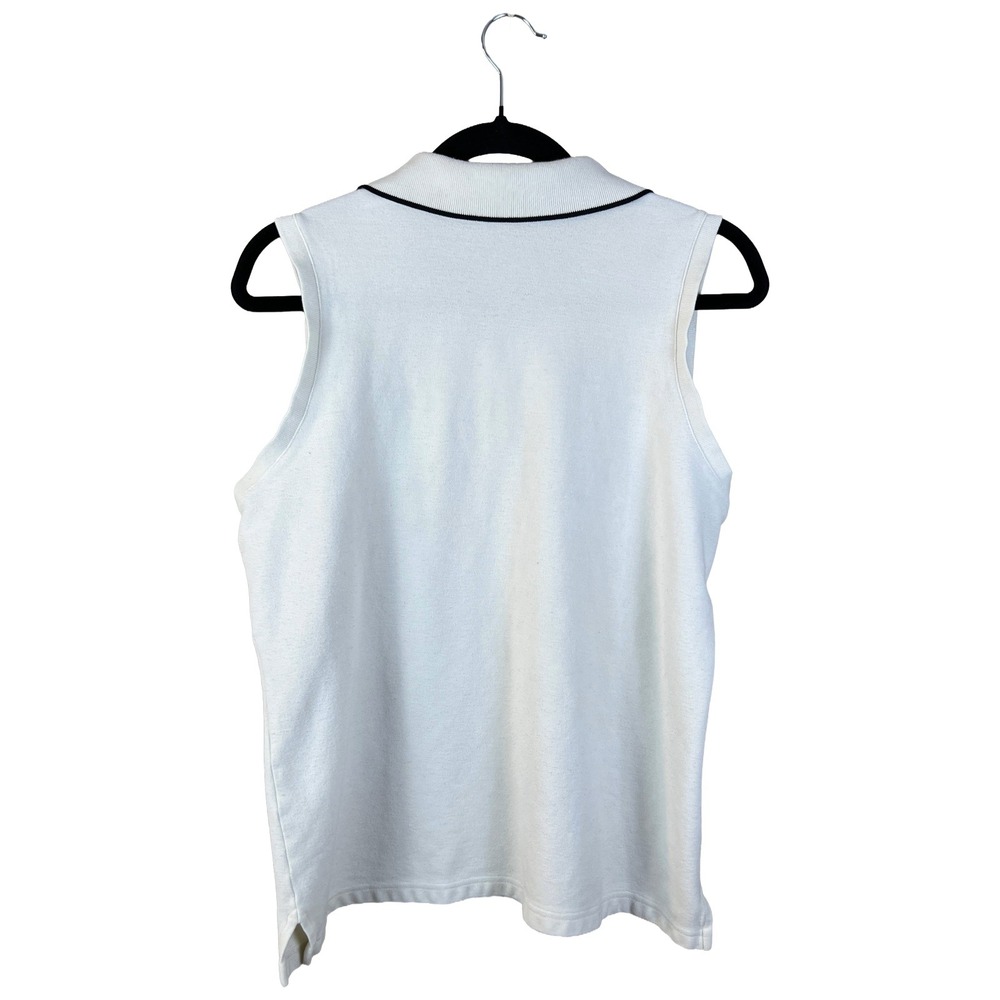 Sope Creek Sleeveless Polo Shirt Y2K Women's XL Preppy‎ Old Money
